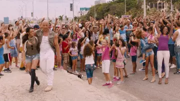 Dominique Torreto's (Vin Diesel) brown boots as seen in The Fate of the Furious