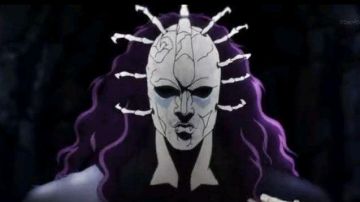 The replica of the mask from Jojo's Bizarre Adventure