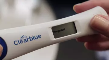 The pregnancy test Clearblue seen in the movie Bridget jones's baby