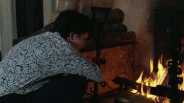 The shirt printed faces of Elio Perlman (Timothée Chalamet) in Call Me by Your Name