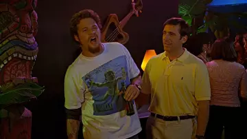 Le t-shirt Nirvana de Cal (Seth Rogen) dans 40 ans toujours puceau