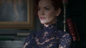 Black lace top worn by Penelope Blossom (Nathalie Boltt) in Riverdale S02E17