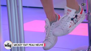 Les sneakers baskets Adidas Stan Smith de Caroline Ithurbide dans William à midi du 03/04/2018