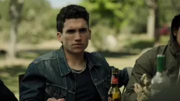 Jean jacket Levi s Denver (Jaime Lorente) in The Casa de Papel S01E08