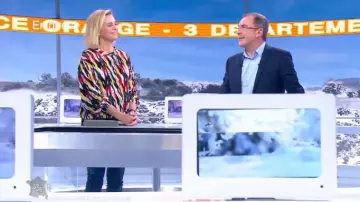 The top printed Navy Vines in Weather to the map of the 27/12/2018 (print available in skirt)