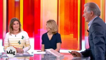 Le t-shirt cactus de Caroline Ithurbide dans William à midi du 09/04/2018