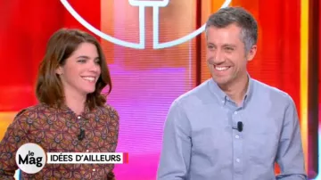 La chemise imprimée de Julia Molkhou dans William à midi du 09/04/2018