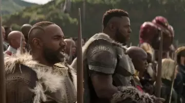 M'­Baku's (Wins­ton Duke) fur bracers as seen in Avengers: Infinity War