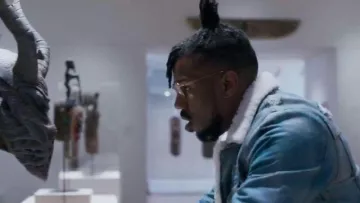 Denim Jacket worn by Erik Killmonger (Michael B. Jordan) as seen in Black Panther