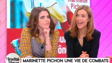 La salopette grise de Julia Molkhou dans William à midi du 12/04/2018