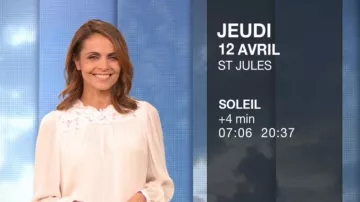 The Blouse with insert lace, Cali Morales in The weather of M6 of 11/04/2018