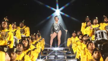 Ankle boots transparent Balmain custom of Beyoncé during her live 2018