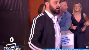 La combinaison jumpsuit à nouer à la taille de Kelly Vedovelli dans #TPMP Touche pas à mon poste du 17/04/2018