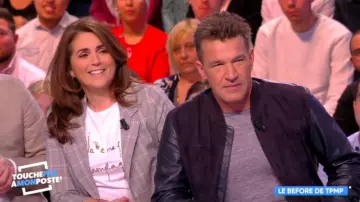La camiseta de panadería Ted Wake me for Champagne de Valérie Benaim en #TPMP Touche pas à mon poste del 16/04/2018