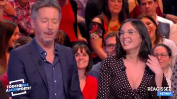 Le top à pois de Agathe Auproux dans #TPMP Touche pas à mon poste du 16/04/2018
