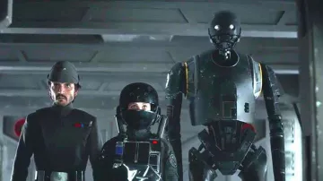 The replica figurine Hasbro Black Series of K-2SO in Rogue One : A Star Wars Story