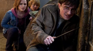 The magic wand of Harry Potter (Daniel Radcliffe) in Harry Potter and the Deathly hallows - part 2