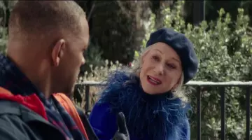 Le béret bleu de Brigitte (Helen Mirren) dans Beauté cachée