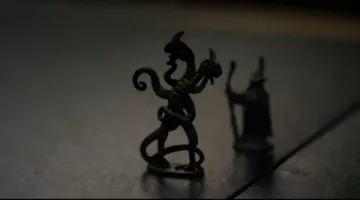 The figurine of the demon Gorgon Mike in Stranger Things