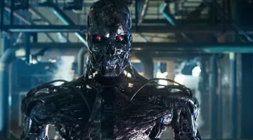 La réplique de la tête du Terminator T-800 (Arnold Schwarzenegger) dans Terminator