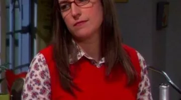 The white shirt, red blue and Amy in The Big Bang Theory