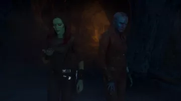 Le pantalon en cuir de Gamora (Zoe Saldana) dans Les Gardiens de la Galaxie Volume 2