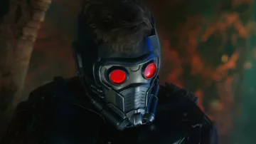 Le masque de Star Lord (Chris Pratt) dans Les Gardiens de la galaxie Volume 2