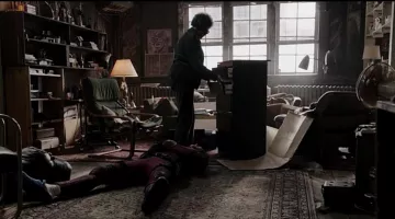 The chest of drawers Ikea black in Deadpool