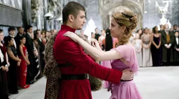 Vestido de fiesta de Hermione (Emma Watson) en Harry Potter y el cáliz de fuego