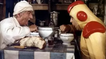 The service at soup with the head of a lion, and patterns in The cabbage soup