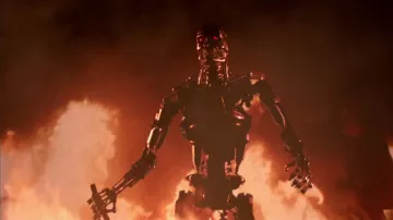La réplique taille réelle du Terminator T-800 (Arnold Schwarzenegger) dans Terminator