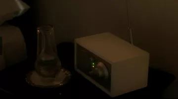 The clock radio of pope Pius XIII (Jude Law) in The Young Pope