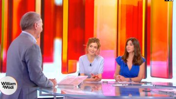 La robe cache-cœur bleue de Caroline Munoz dans Willim à midi du 13/04/2018