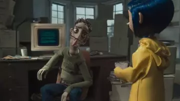 The sweater Michigan State of the father of Coraline Jones in the animated film Coraline