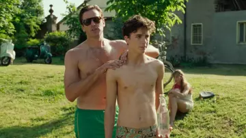 Black Round Sunglasses worn by Oliver (Armie Hammer) in Call me by your name