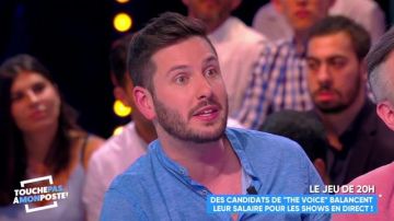 La camisa azul con cuello mao de Maxime Guény en Touche pas à mon poste del 18/04/2018