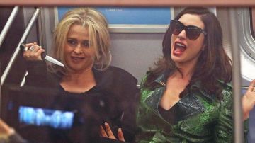 Swarovski  sunglasses worn by Daphne Kluger (Anne Hathaway) as seen in the set of Ocean's Eight