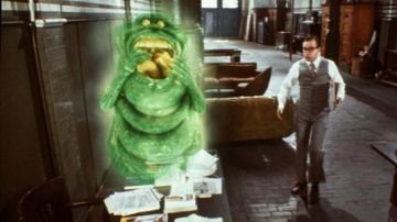 Le masque de Bouffe-tout (Slimer) dans S.O.S. fantômes 2