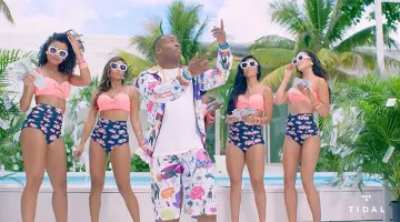The short flowering of the dancers in the clip Rake It Up Yo Gotti