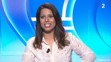 The shirt in printed silk by Myriam Seurat Motus of the 02/05/2018