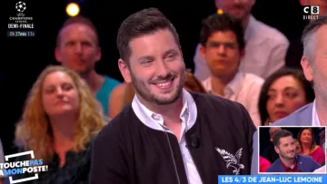 Chaqueta de peluche bordada con águila de Maxime Guény en #TPMP Touche pas à mon poste