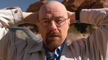 Le crane en latex effet chauve de déguisement comme Walter White (Bryan Cranston) dans le série Breaking Bad S05E13