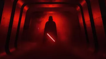 The lightsaber of Darth Vader (James Earl Jones) in Rogue One