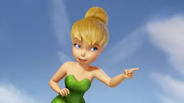 The wig of the fairy tinkerbell in The tinkerbell
