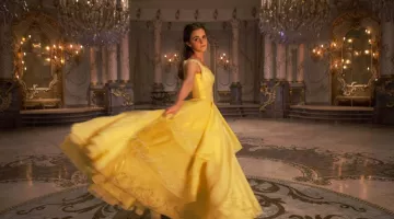La peluca de Belle (Emma Watson) en la película La Bella y la Bestia