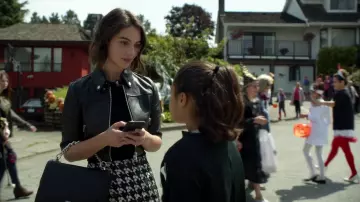 Leather jacket worn by Ivy Belfrey (Adelaide Kane) as seen in Once Upon A Time S07E04
