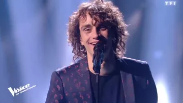 Le costume Los Kooples de Xam Hurricane dans the Voice le 5.05.18