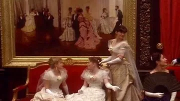 The table Too Early by James Tissot in The time of innocence