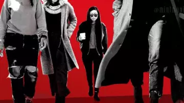 Les lunettes de soleil de Constance (Awkwafina) sur l'affiche d'Ocean's Eight