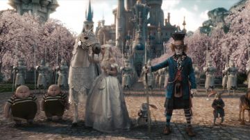 La pajarita del Sombrerero Loco (Johnny Depp) en la película Alicia en el País de las Maravillas